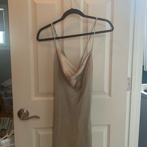 Cowl neck midi dress